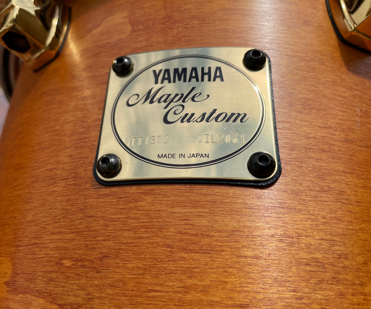 2000s Yamaha Maple Custom 9x10 Tom Drum Vintage Natural MIJ