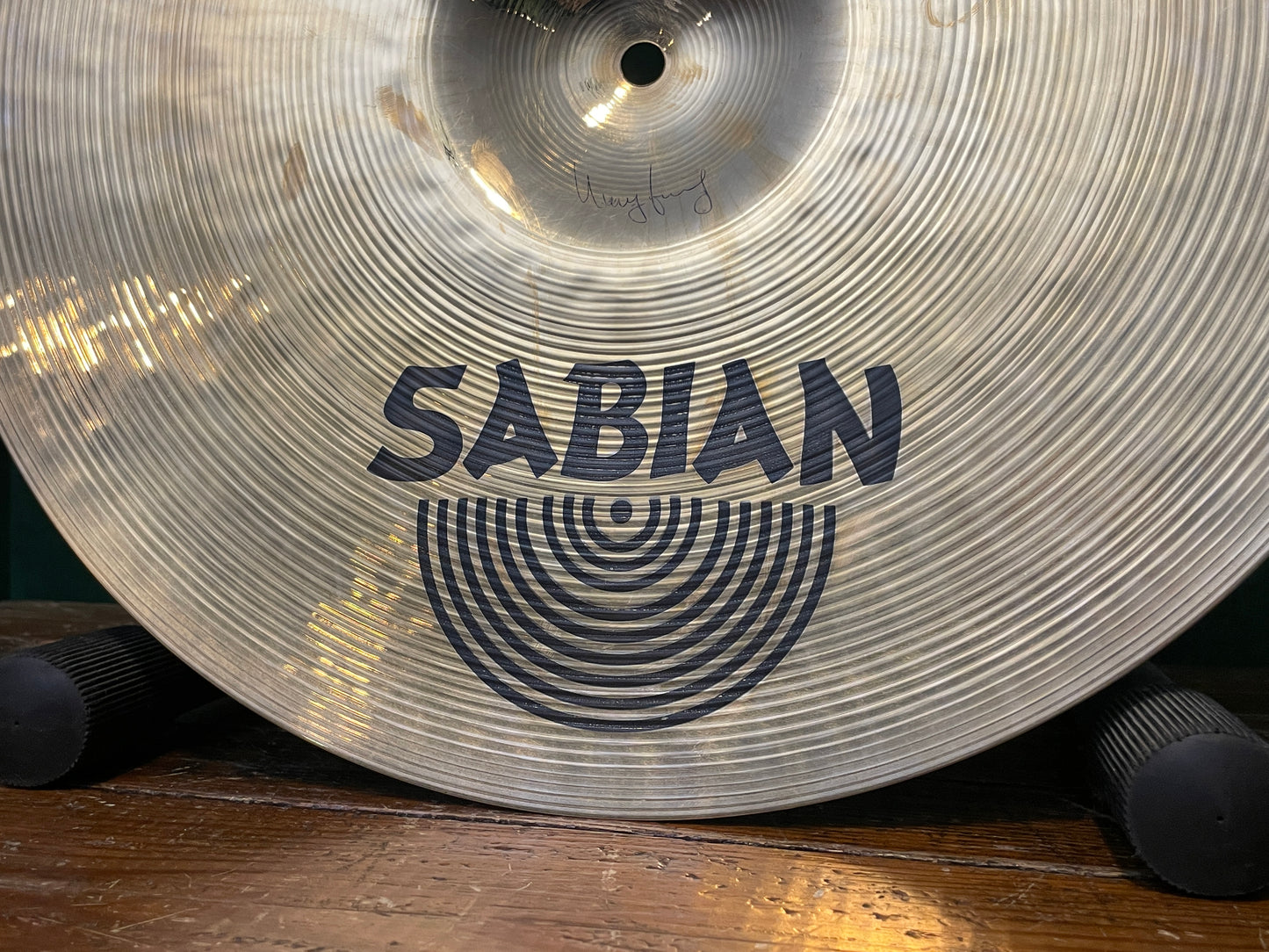 17" Sabian Hand Hammered HH Medium Thin Crash Cymbal Brilliant 1270g