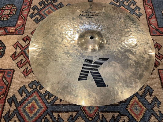 16" Zildjian K Custom Fast Crash Cymbal 984g