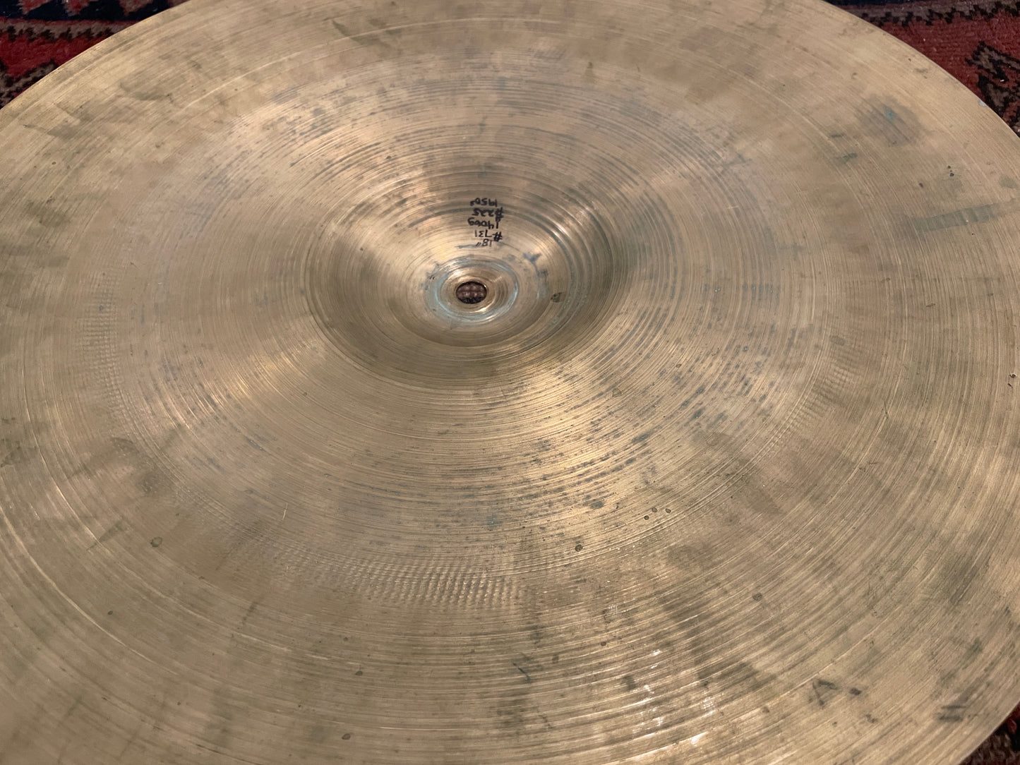 18" Zildjian A 1950s Medium Thin Ride Cymbal 1406g #731