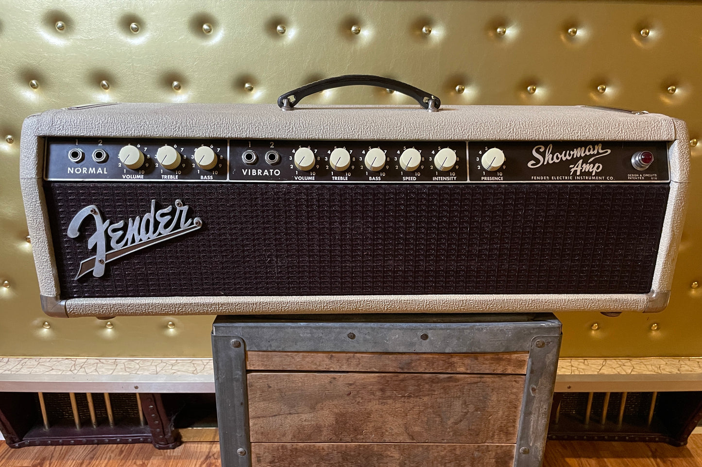 1962 Fender Blonde Showman Guitar Amplifier Amp Head 6G14