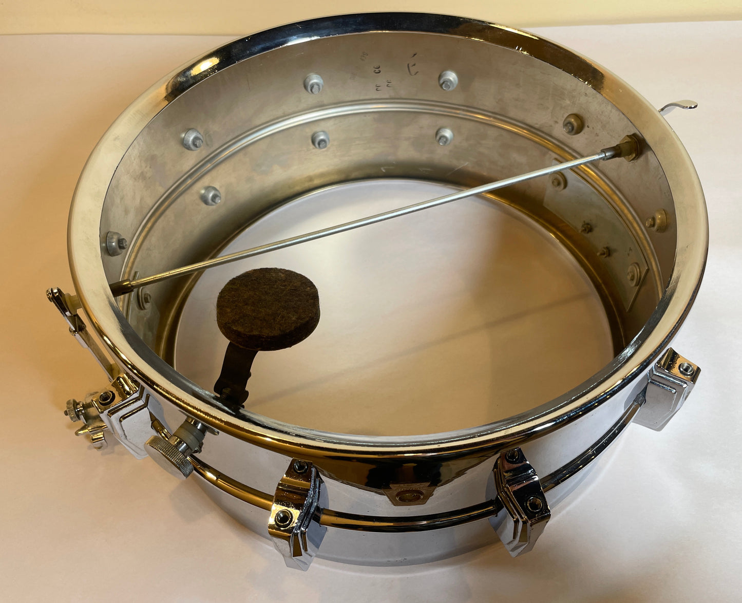1969 Ludwig No. 411 Super Sensitive 6.5x14 Snare Drum Supraphonic