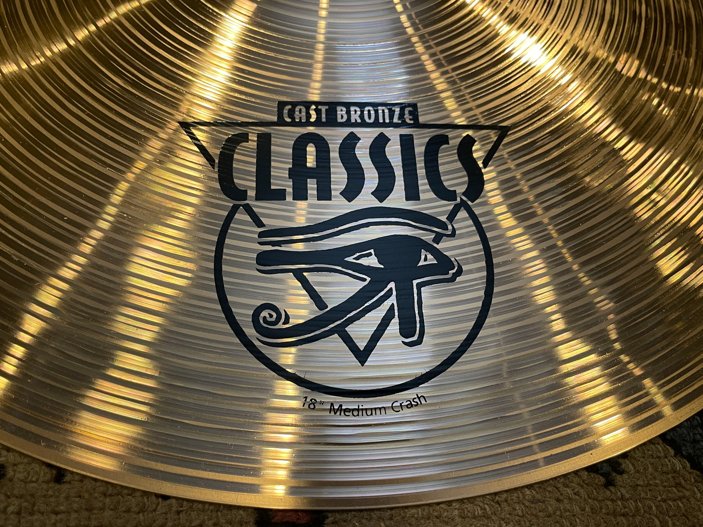 18" Meinl Cast Bronze Classics Medium Crash Cymbal 1442g