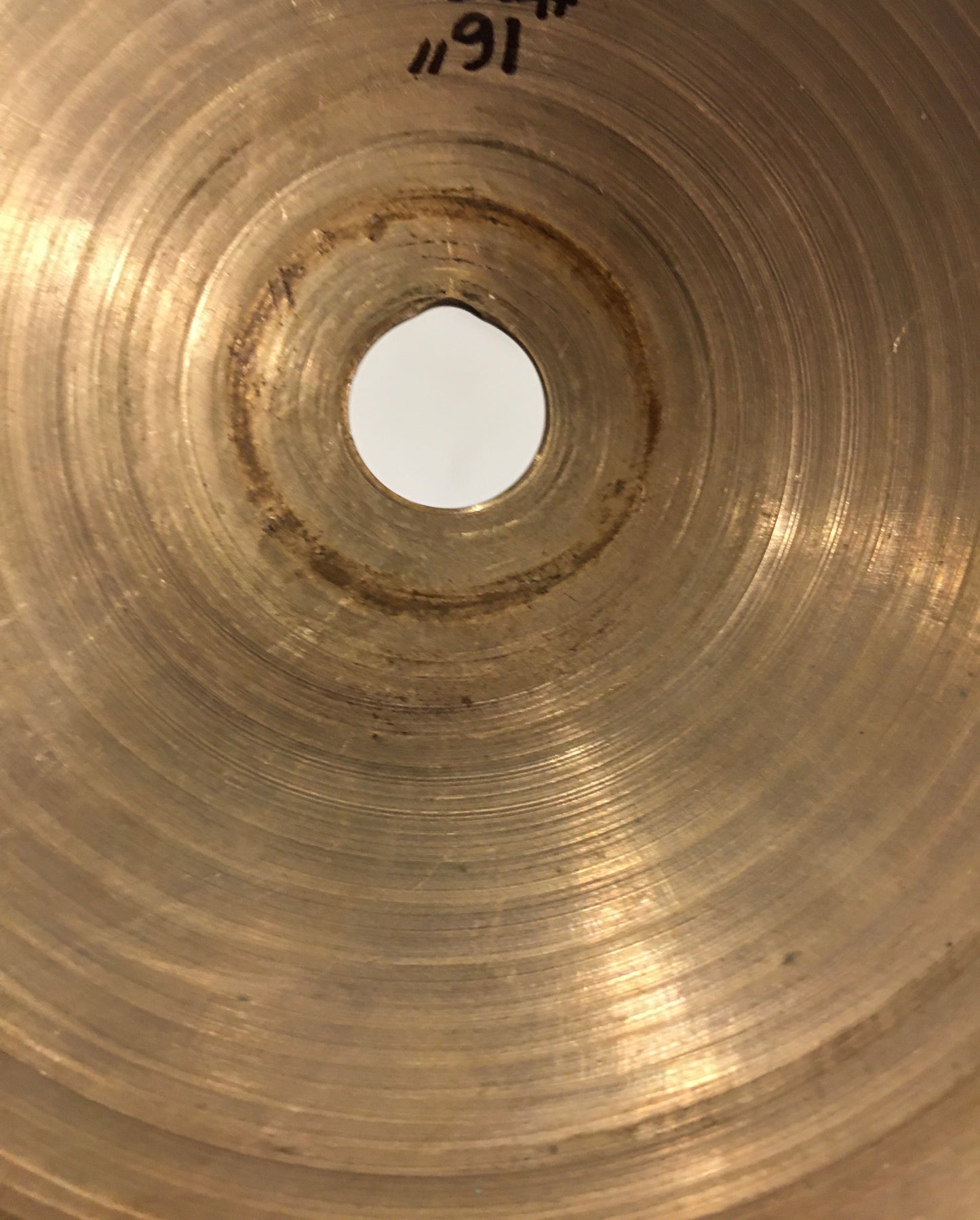 16" Zildjian A 1940s-50s Trans Stamp Crash Cymbal 1056g #683