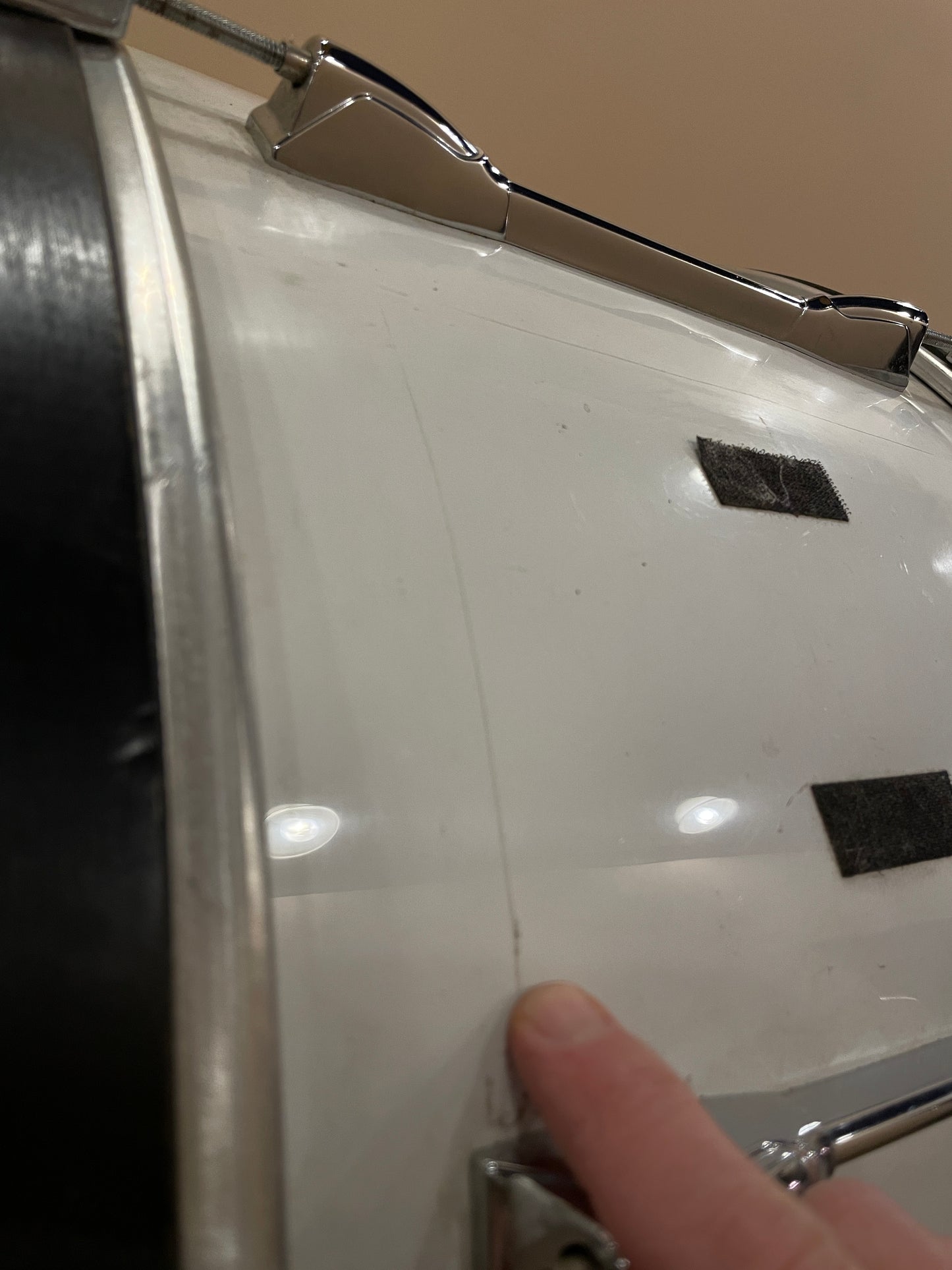Yamaha 14x28 Power-Lite Marching Bass Drum White - MIJ
