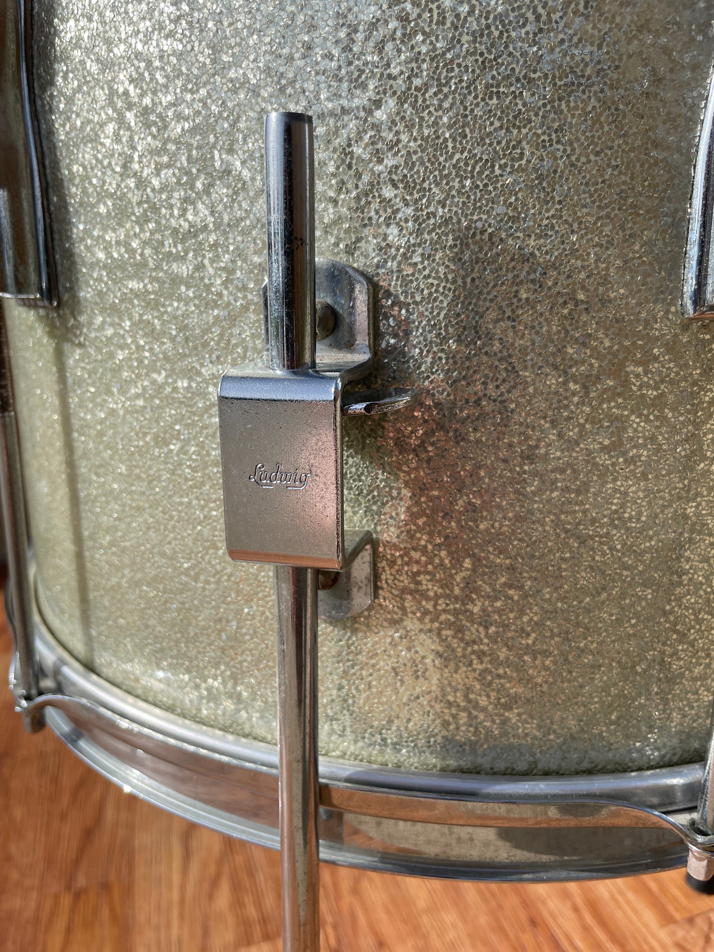 1964 Ludwig 14x14 Club Date Floor Tom Silver Sparkle