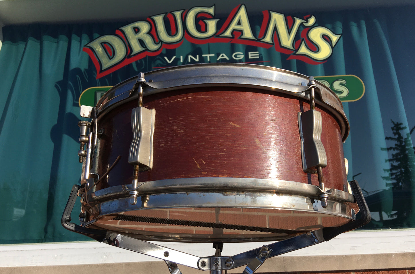1957 WFL / Ludwig 5.5x14 Supreme Concert / Pioneer Snare Drum Mahogany