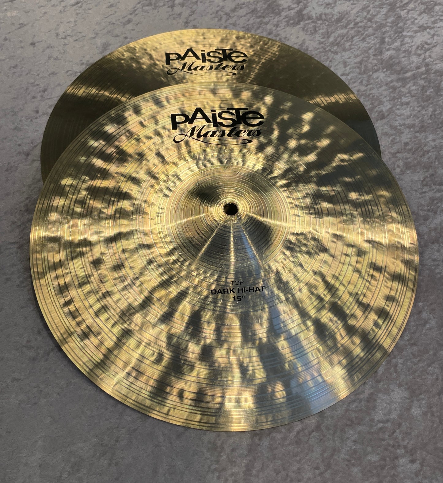 15" Paiste Masters Dark Hi-Hat Cymbal Pair 906g/1390g