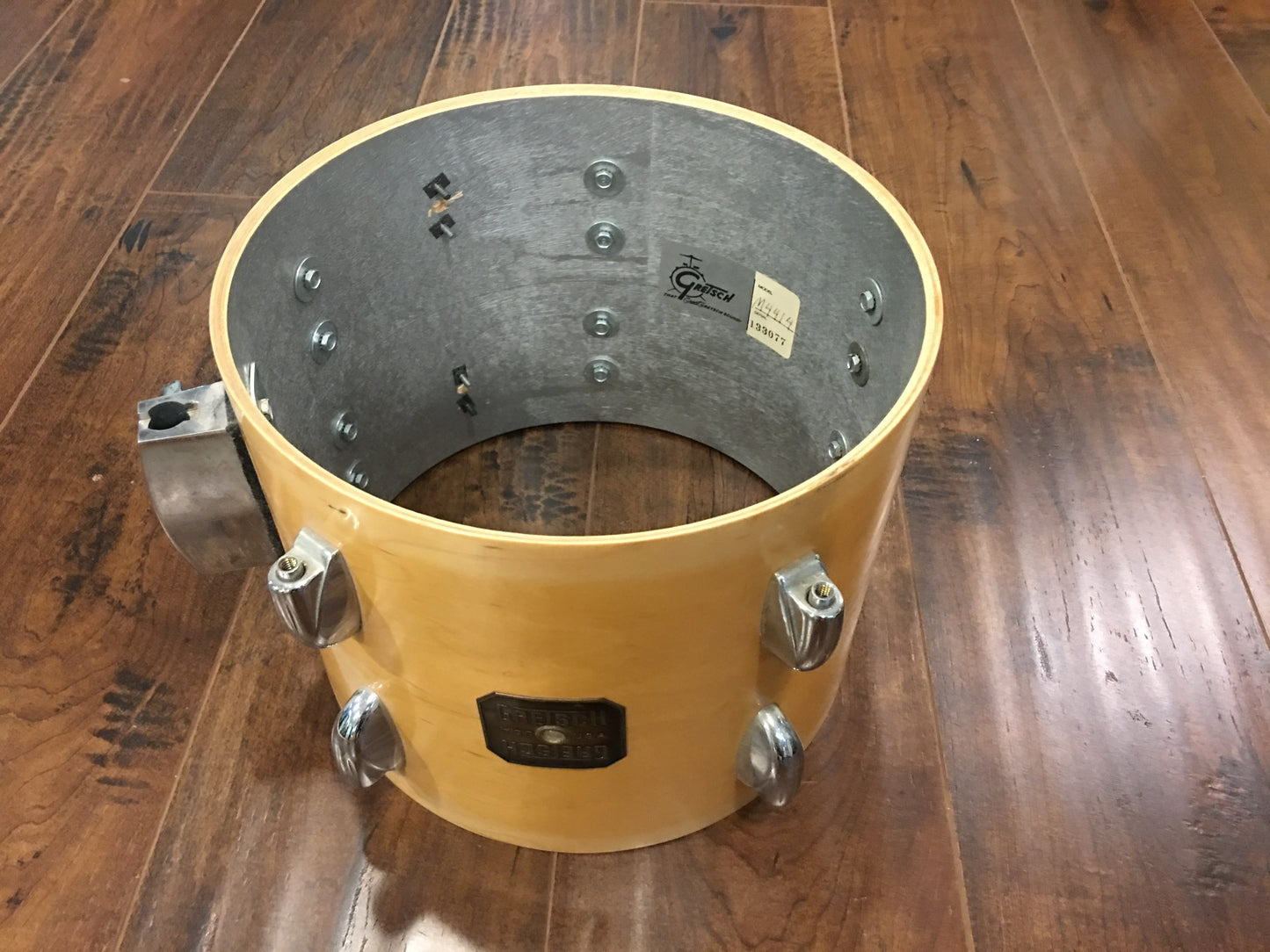 1982 Gretsch 8x10 Square Badge Tom Drum Natural Maple