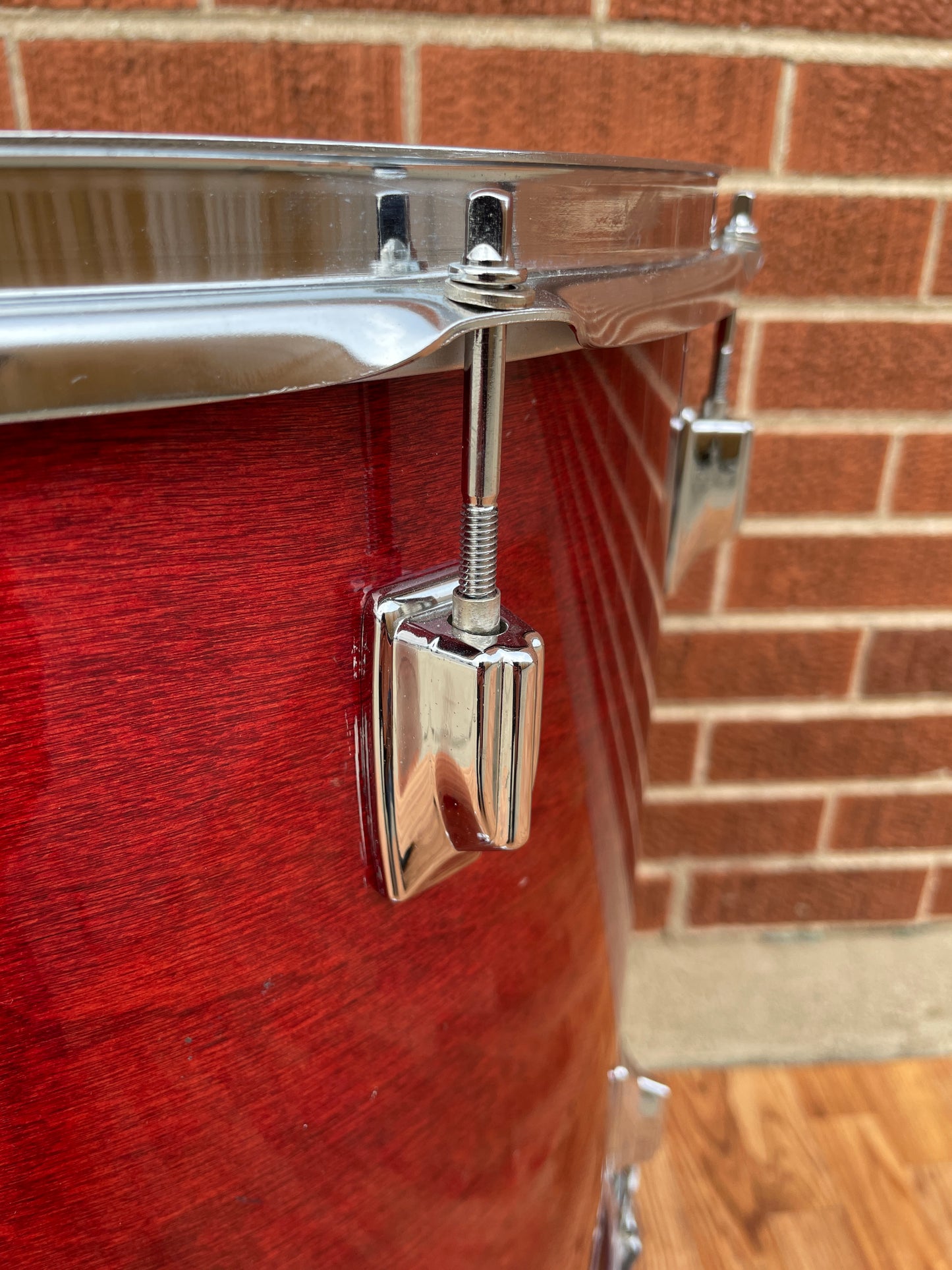 1980s Tama Superstar 16x16 Floor Tom Drum Cherry Wine