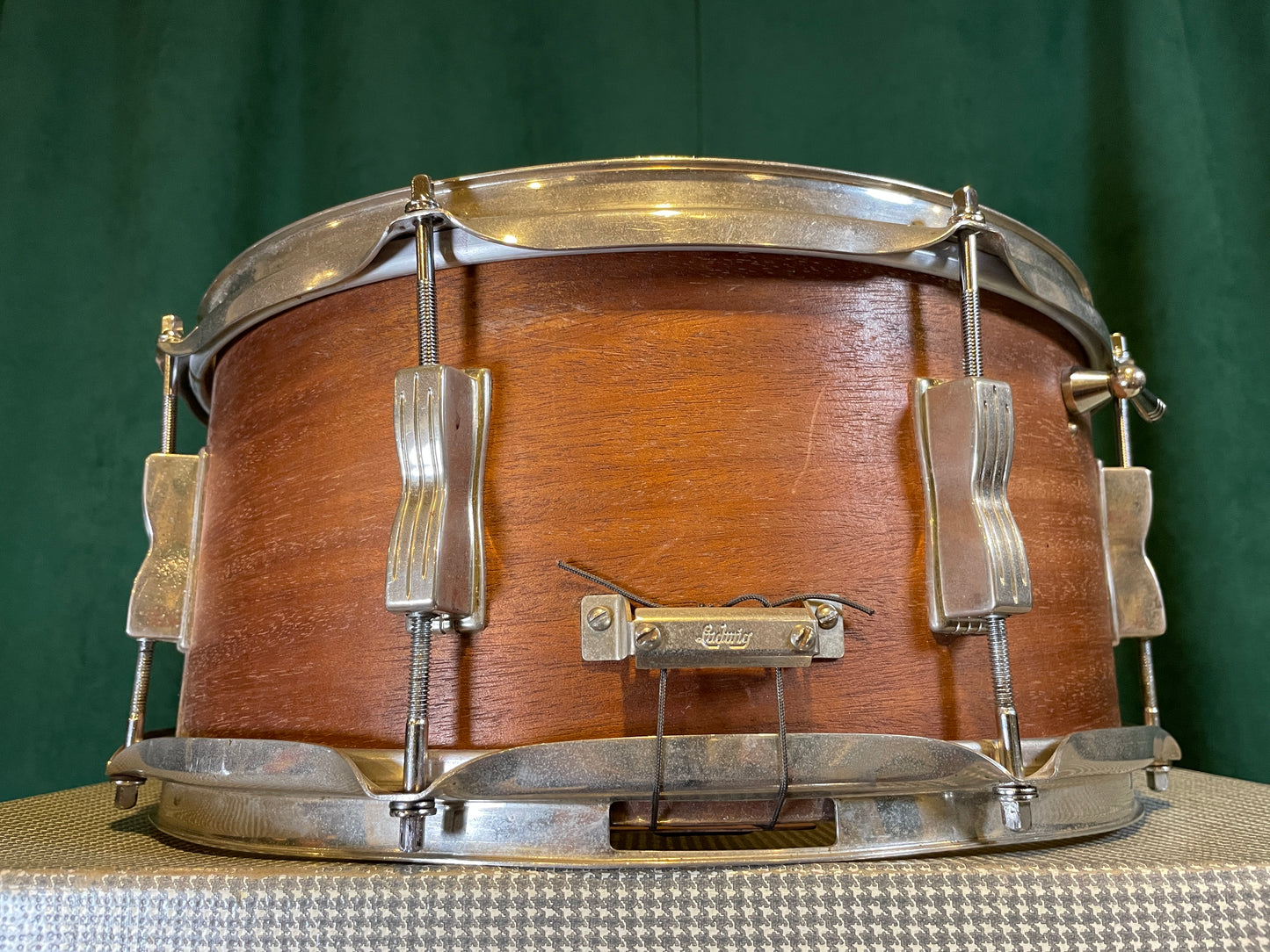 1966 Ludwig 6.5x14 Auditorium Snare Drum - Mahogany