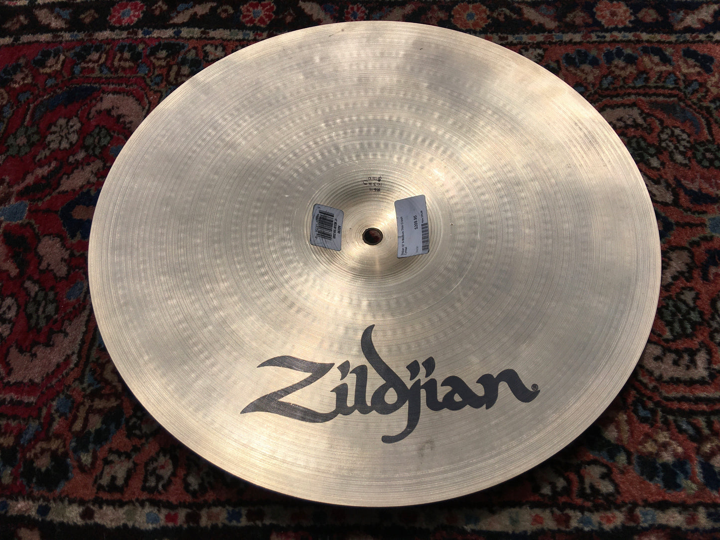 16" Zildjian A Medium Thin Crash Cymbal 1032g #611