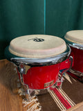 LP Bongos Fiberglass Red Latin Percussion