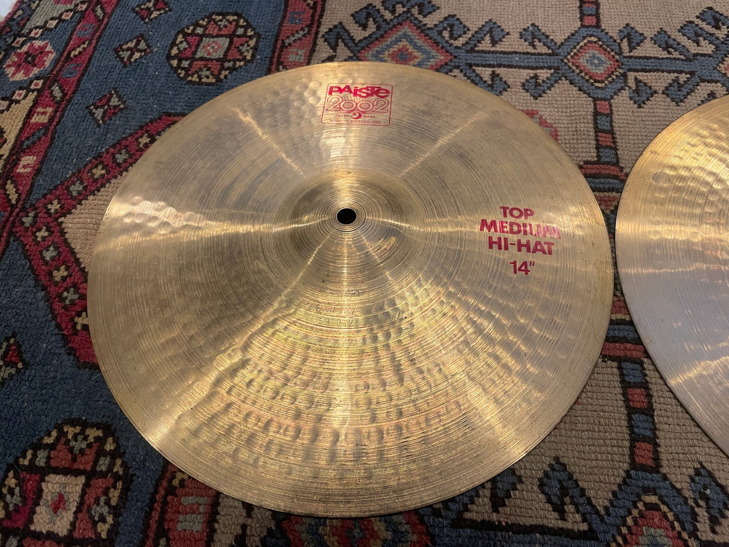 14" Paiste 1985 2002 Medium Hi-Hat Cymbal Pair 812g/982g