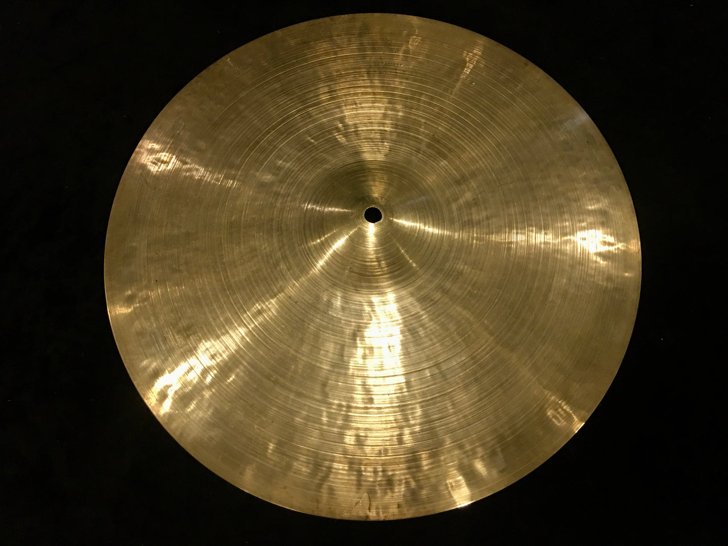15" 1960s K Zildjian Istanbul New Stamp Hi-Hat / Crash Cymbal 878g #631