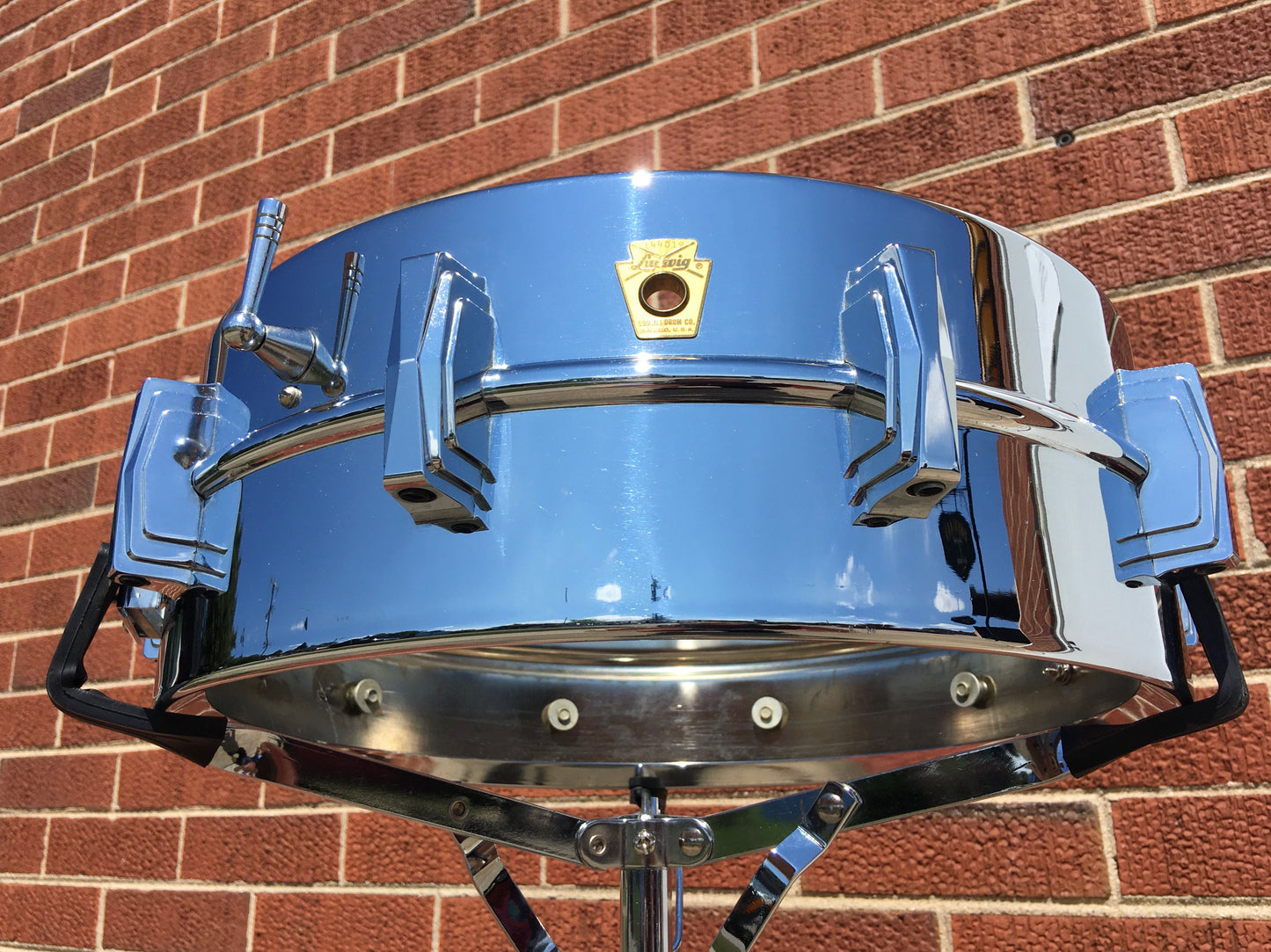 1965 Ludwig Supraphonic LM400 5x14 Snare Drum COB Hoops 100% Original #144XXX