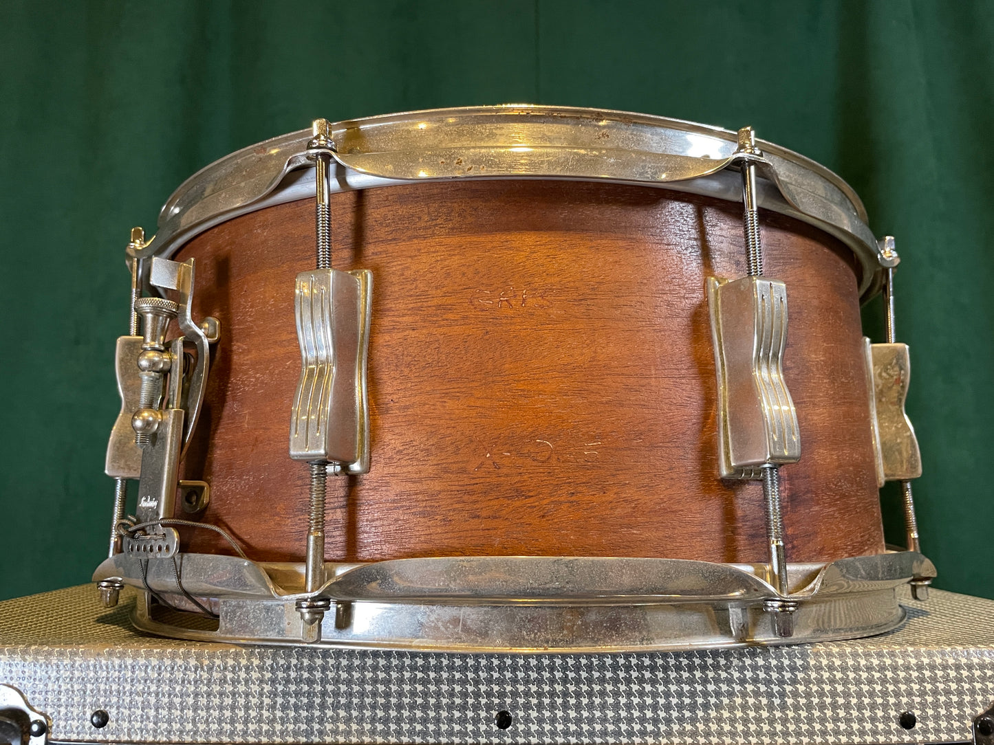 1966 Ludwig 6.5x14 Auditorium Snare Drum - Mahogany