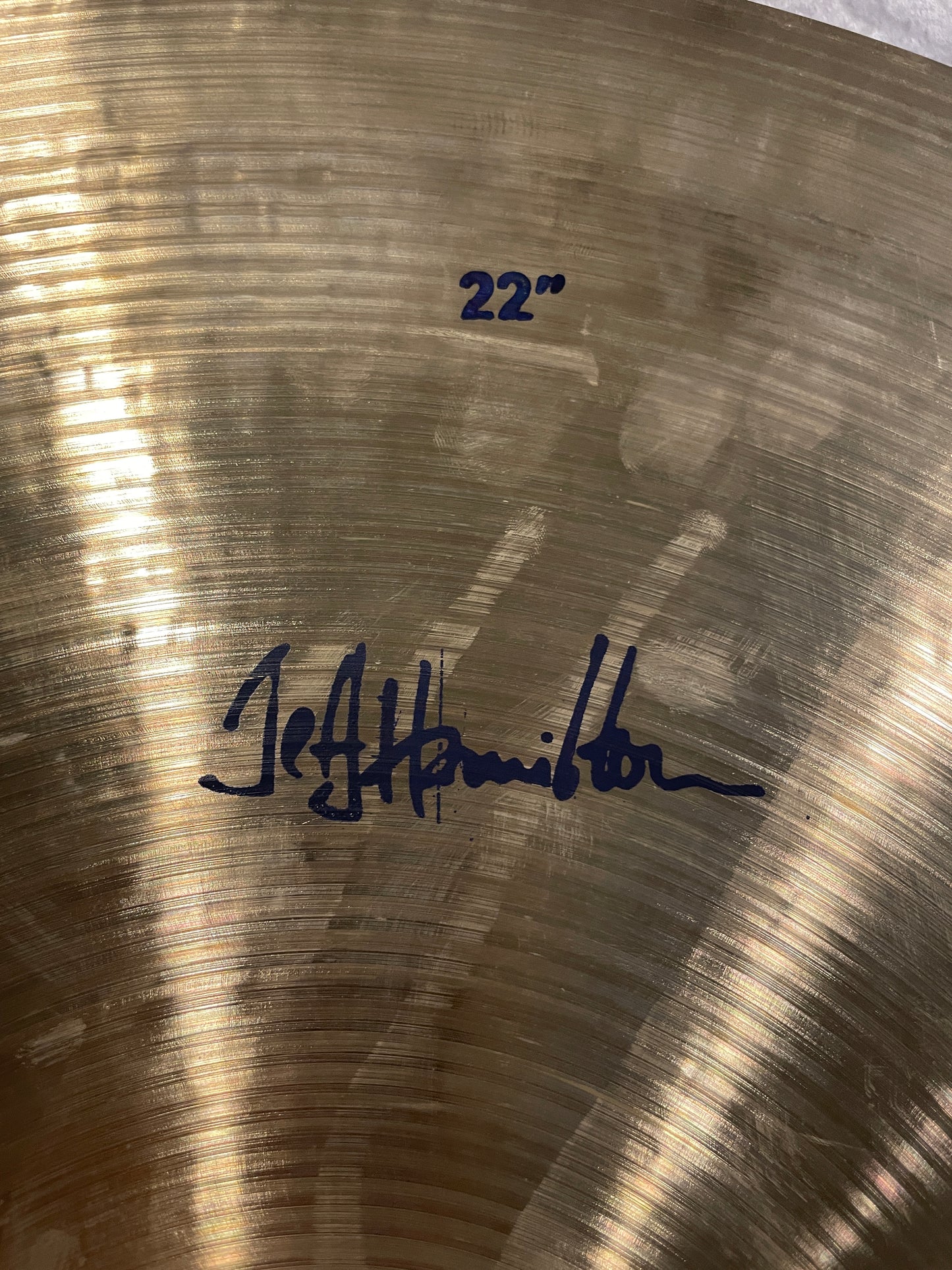 22" Bosphorus Hammer Series Jeff Hamilton Ride Cymbal 2636g