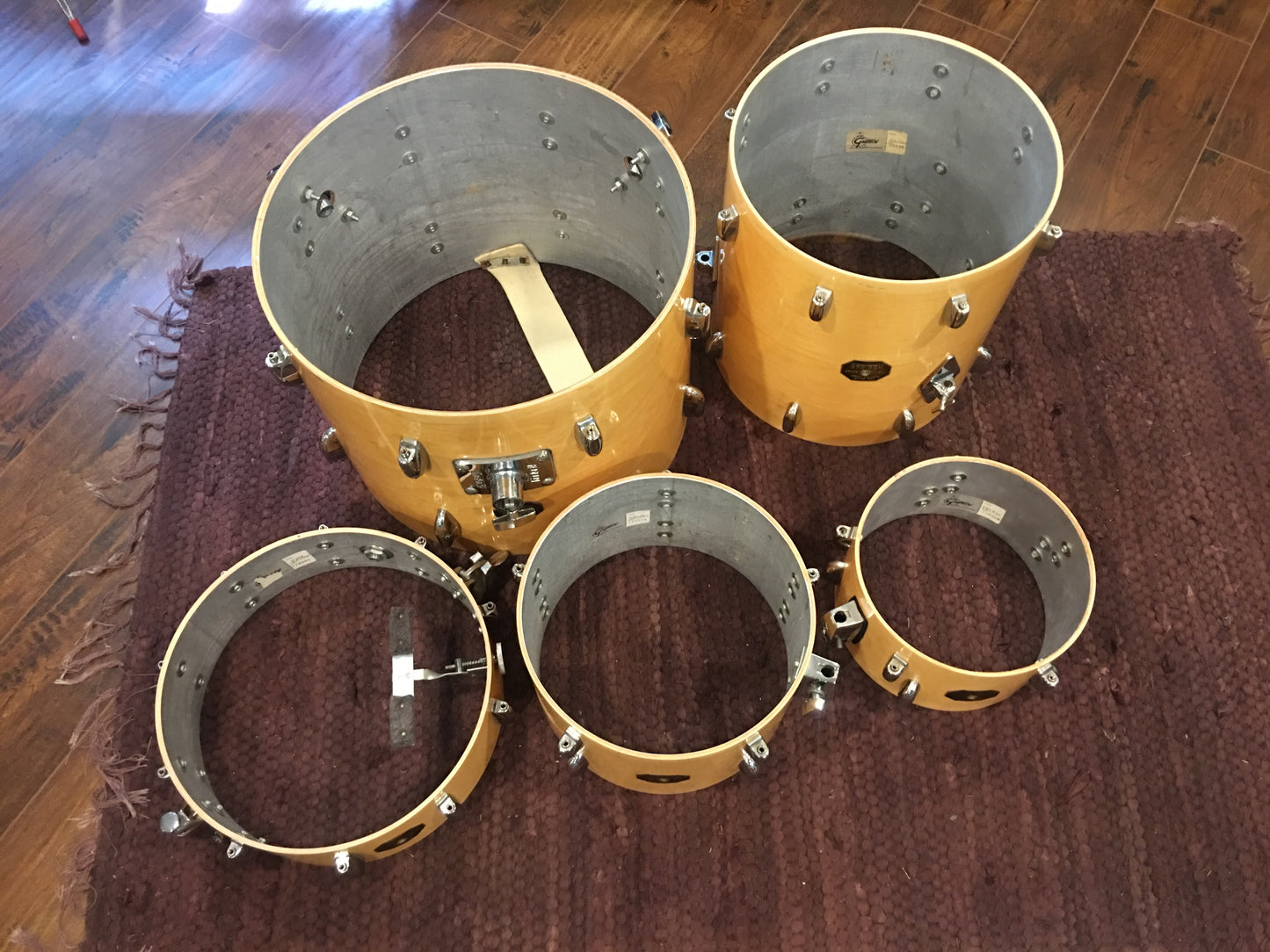 Gretsch Stop Sign Bop Drum Set 18/10/12/14/5x14 Snare Natural Maple