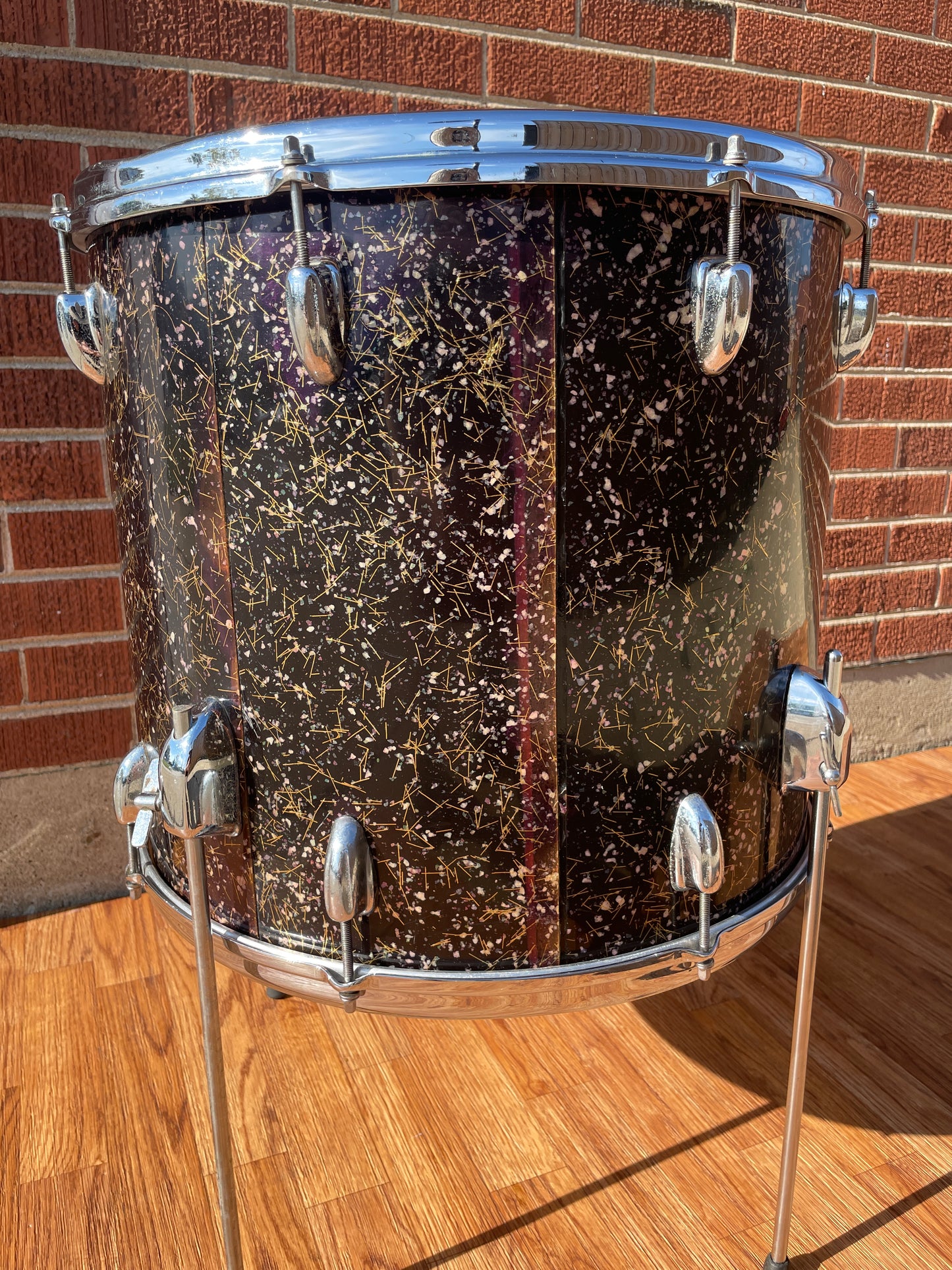 1958 Slingerland 16x18 Floor Tom Drum Capri Pearl