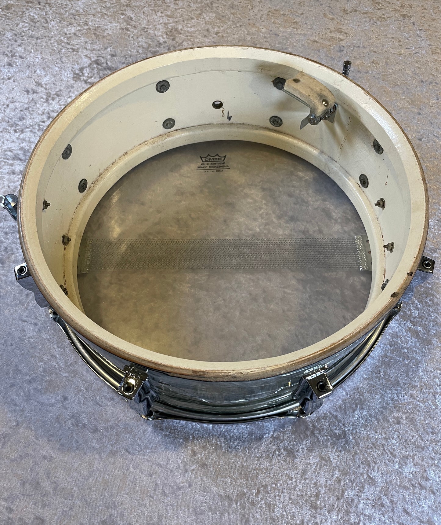 1967 Ludwig 5x14 Jazz Festival Snare Drum Sky Blue Pearl