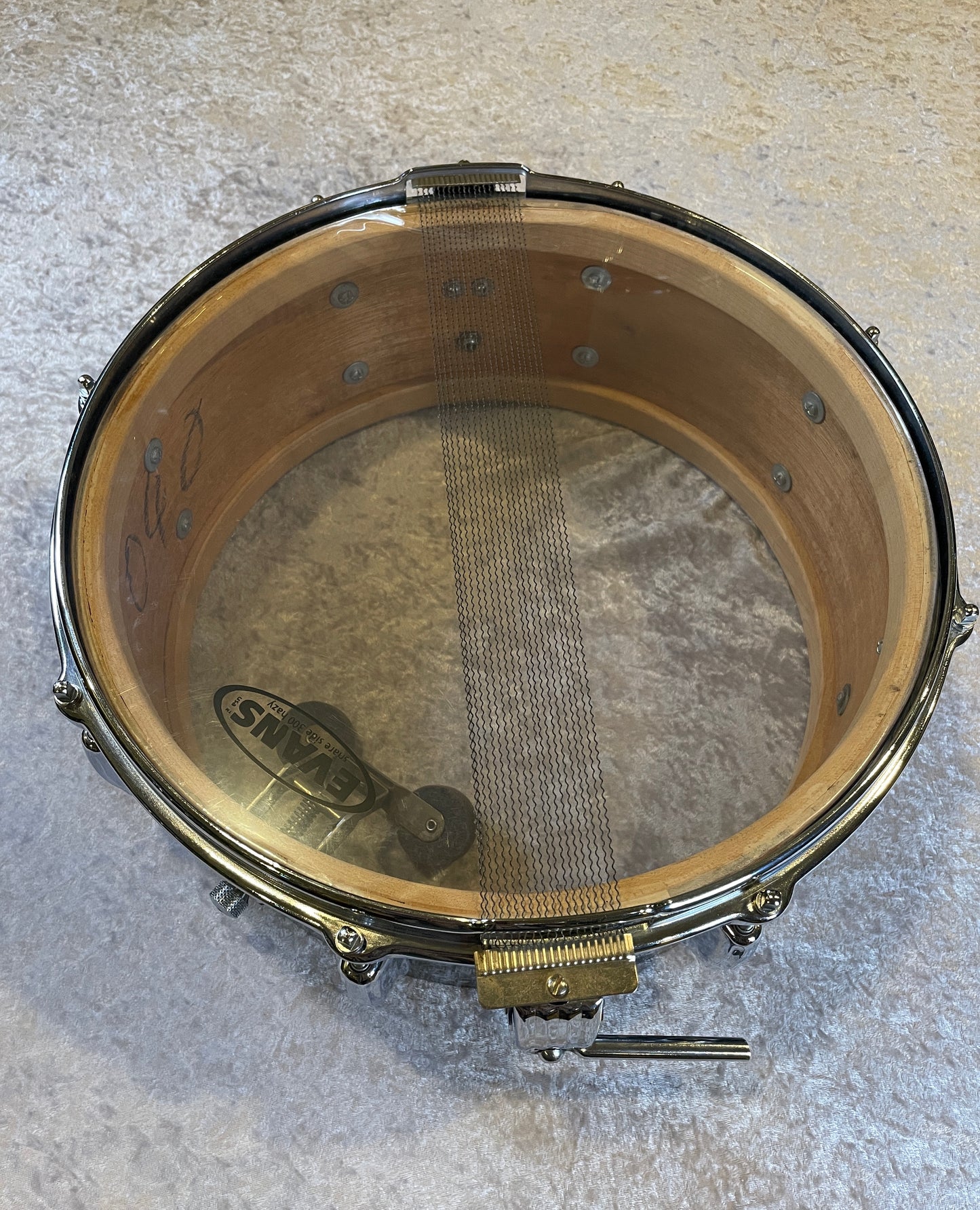 1956-59 Slingerland 5.5x14 Super Gene Krupa Radio King Snare Drum Capri Pearl