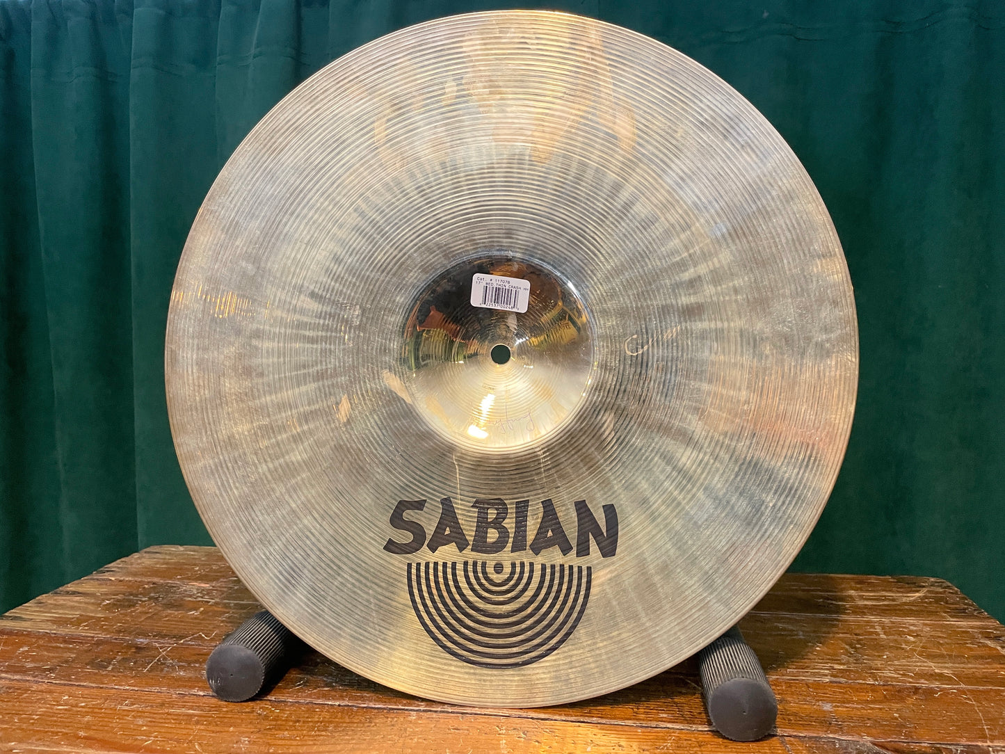 17" Sabian Hand Hammered HH Medium Thin Crash Cymbal Brilliant 1270g