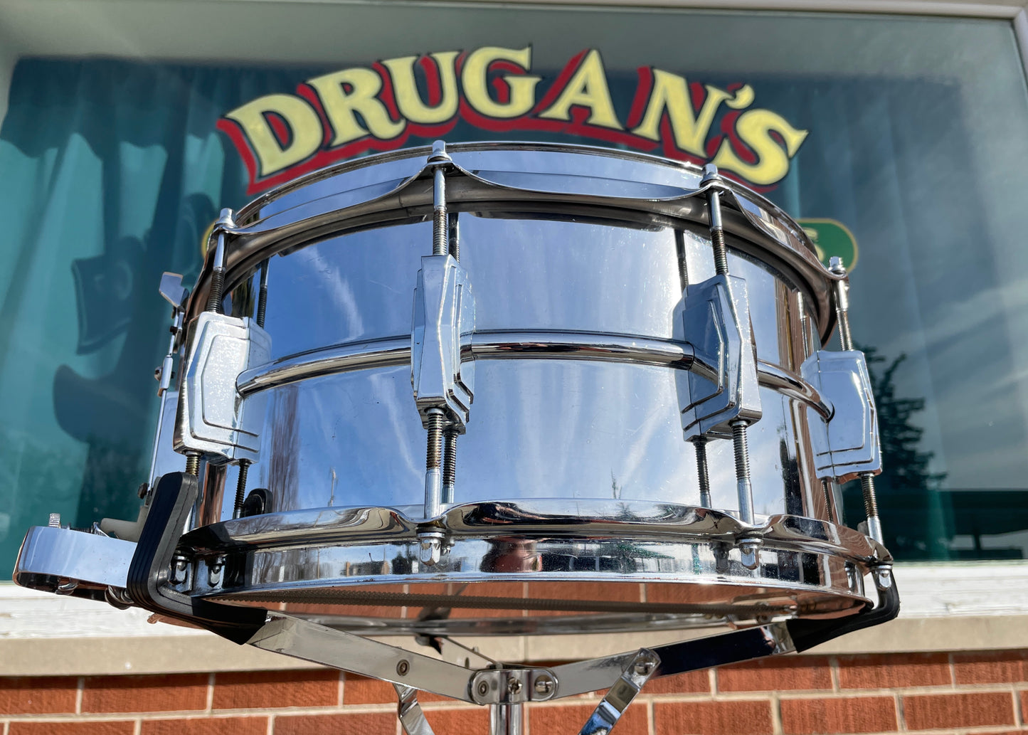 1969 Ludwig No. 411 Super Sensitive 6.5x14 Snare Drum Supraphonic