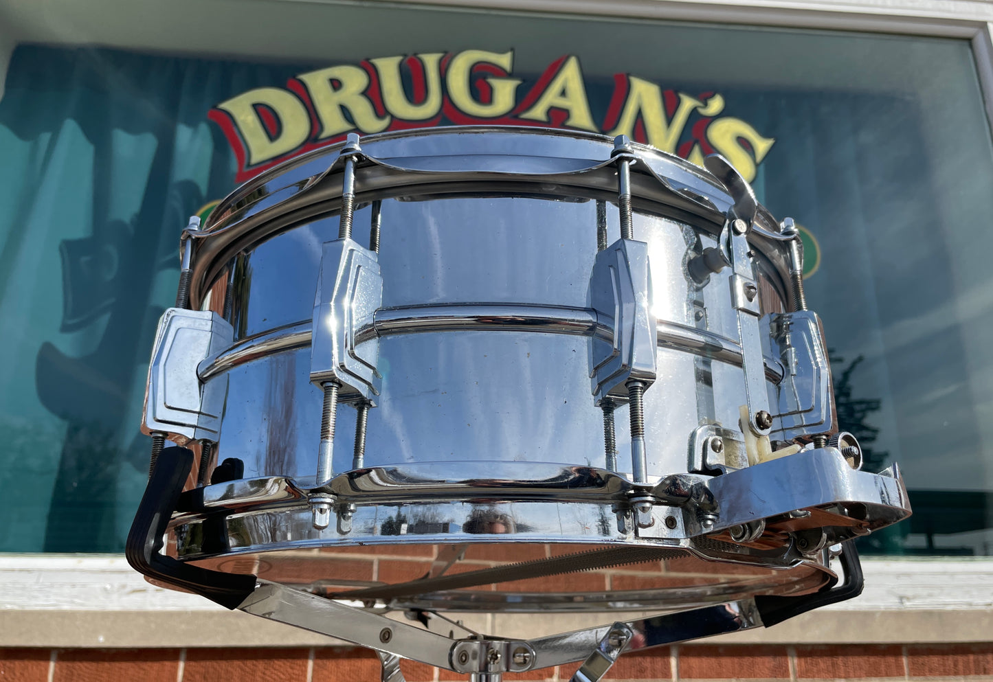 1969 Ludwig No. 411 Super Sensitive 6.5x14 Snare Drum Supraphonic