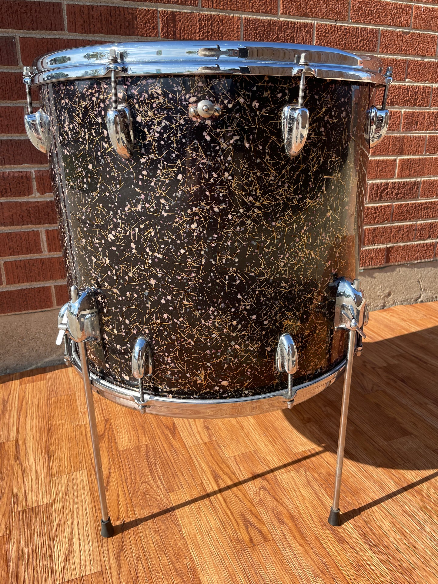 1958 Slingerland 16x18 Floor Tom Drum Capri Pearl