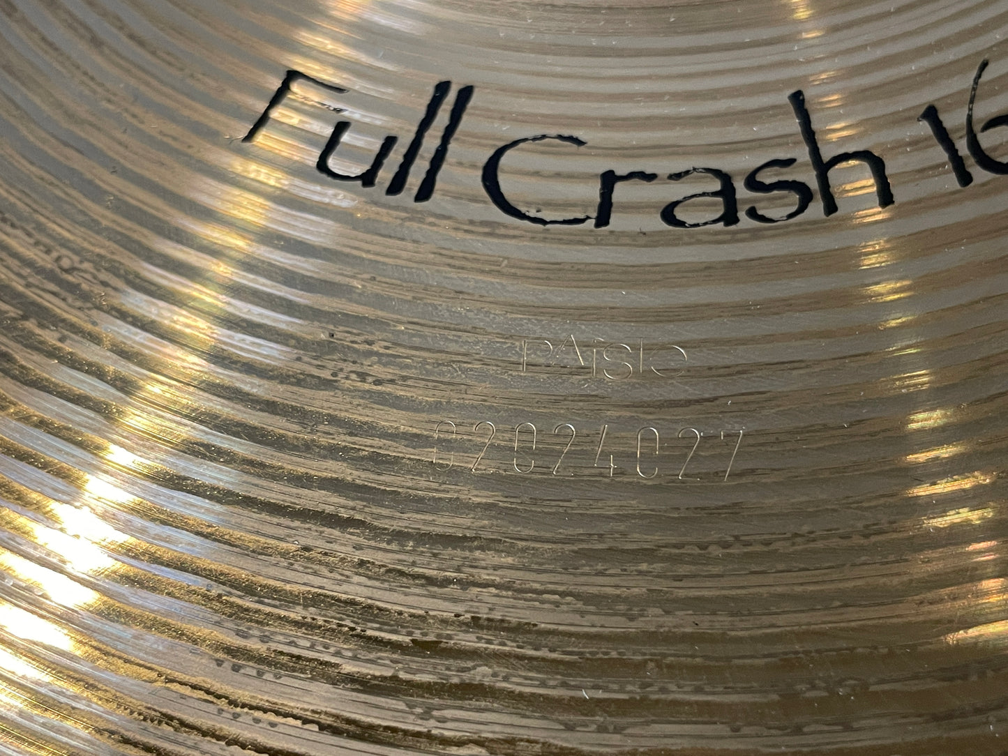 16" Paiste Signature Full Crash Cymbal 998g