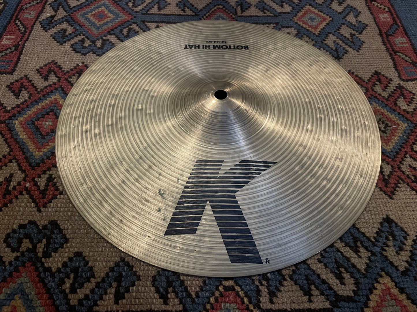 13" Zildjian K Hi-Hat Bottom Cymbal Single 1078g