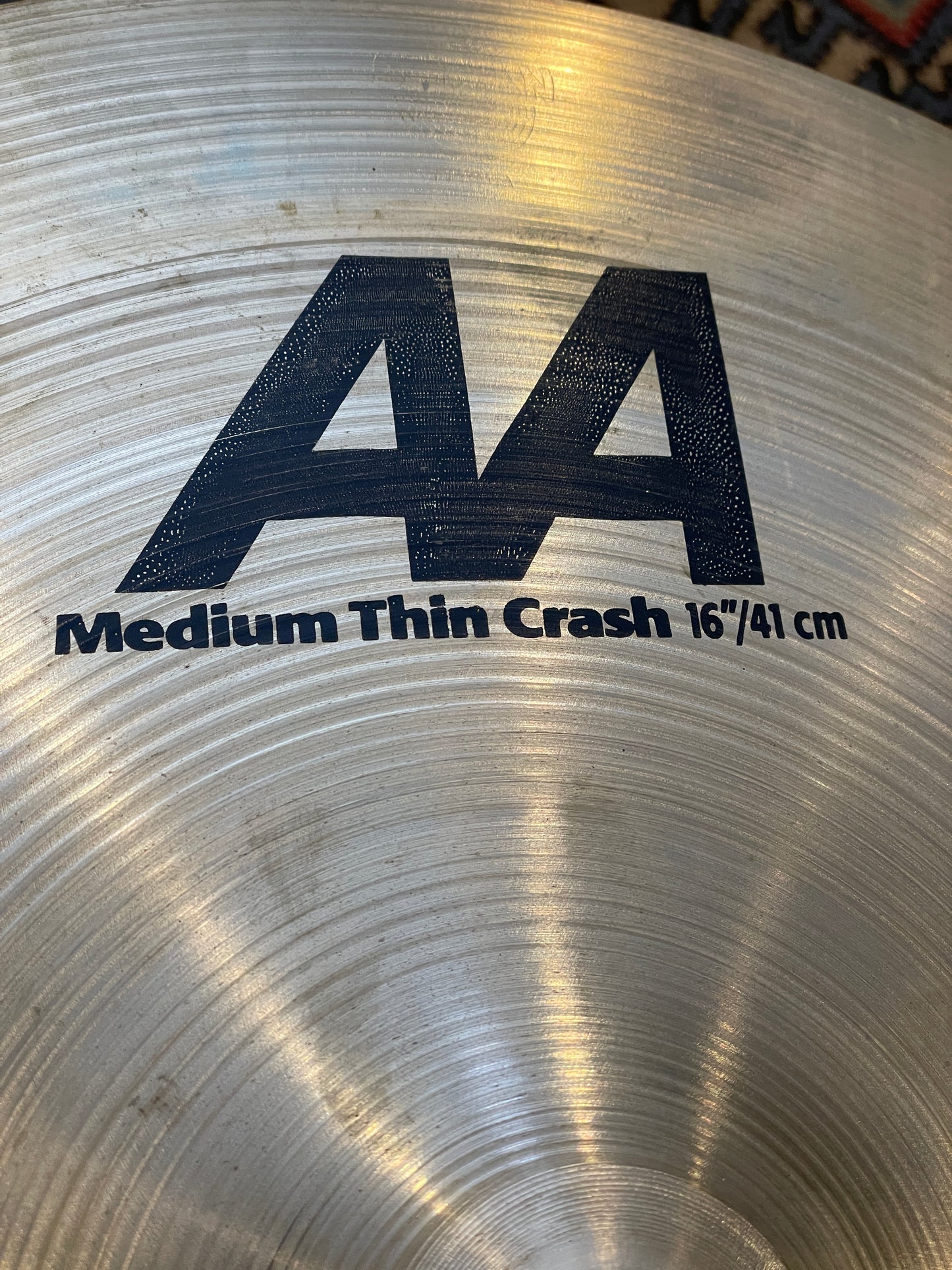 16" Sabian AA Medium Thin Crash Cymbal 1092g