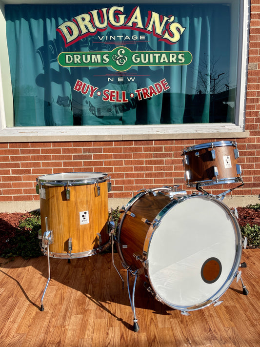1980s Sonor Phonic Drum Set Rosewood 22/13/16