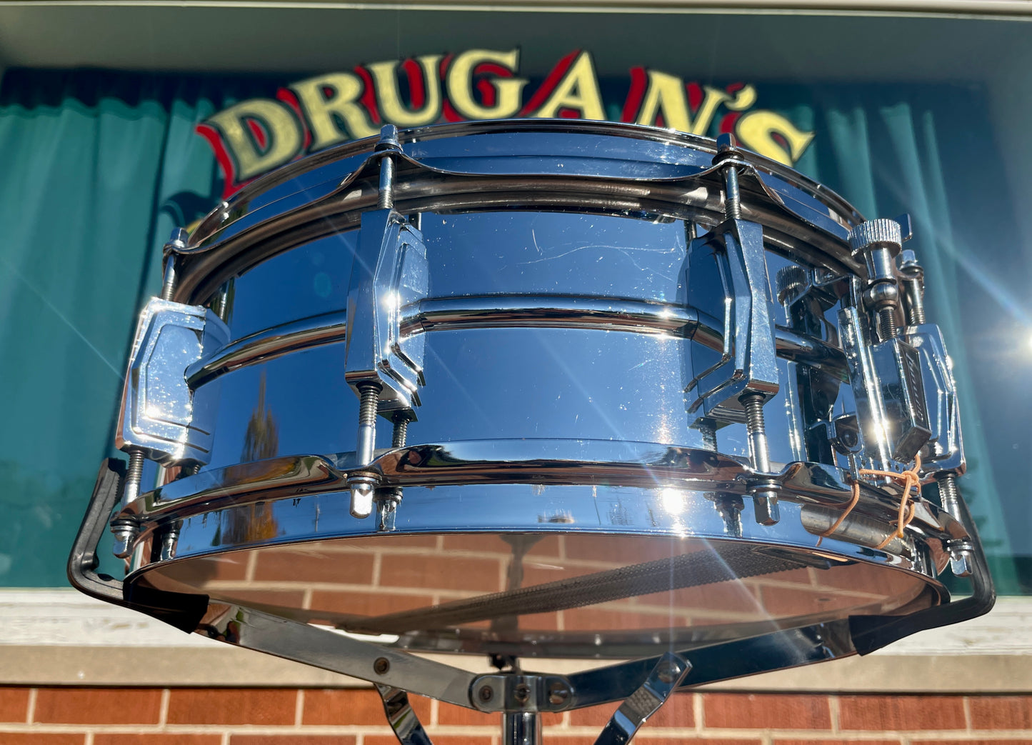 1970s Ludwig 5x14 LM400 Supraphonic Snare Drum Cut Badge
