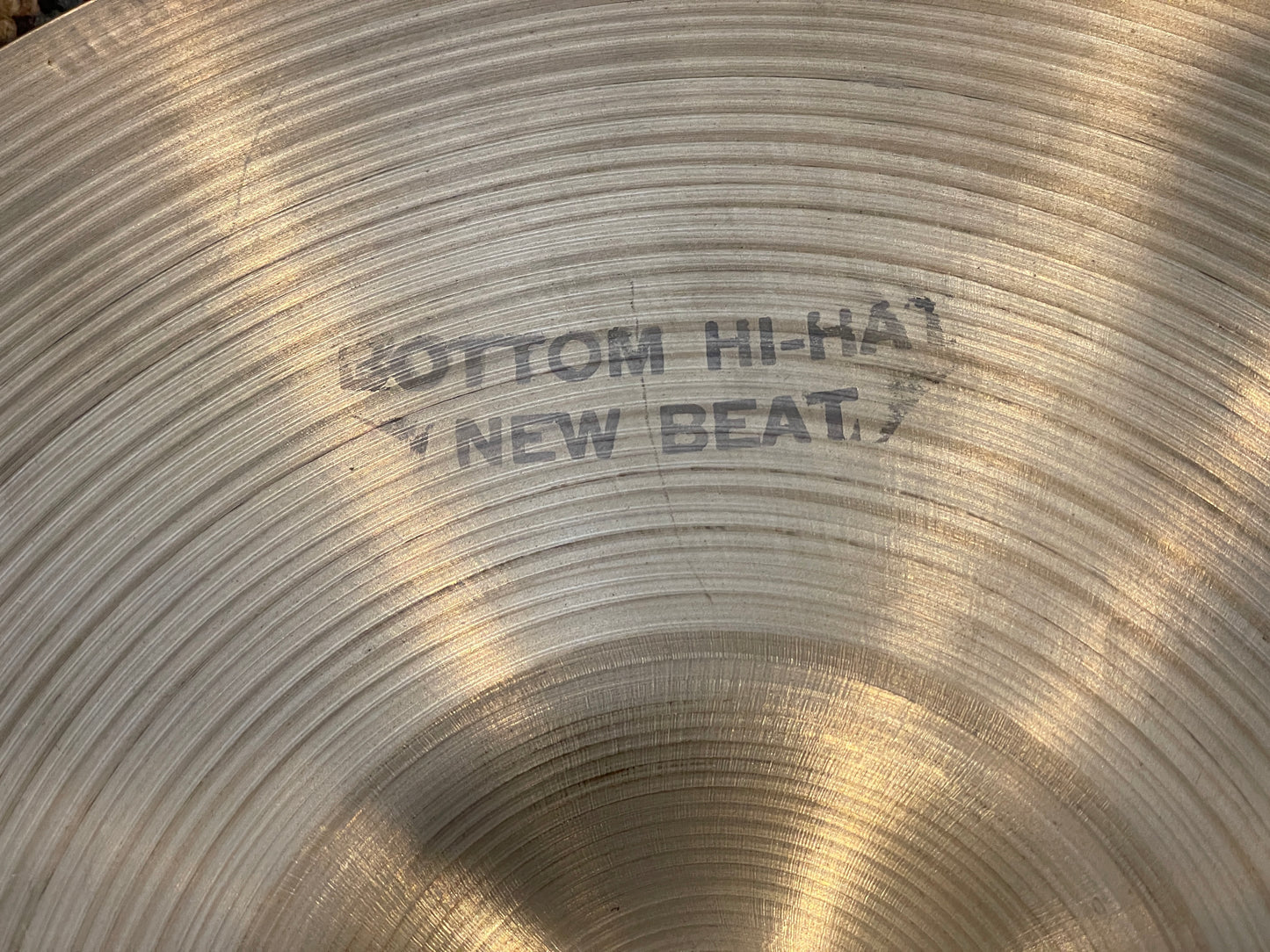 13" Zildjian A 1970s New Beat Hi-Hat Cymbal Pair 724g/1212g #873