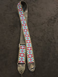 Vintage Ace Purple/Blue Diamond Guitar Strap Hippie Bobby Lee Style