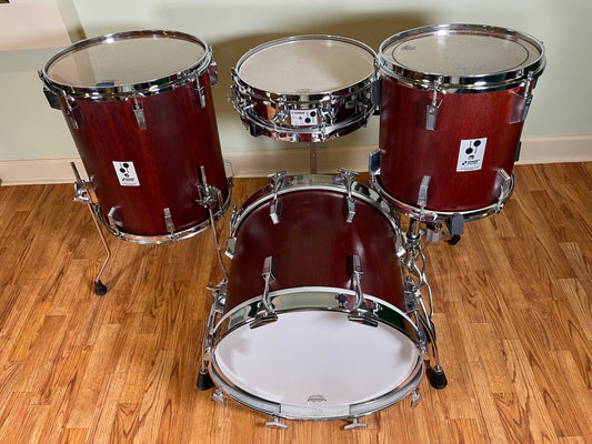 Vintage Sonor Phonic Plus Bop Drum Set Red Mahogany 18x14/12x12/15x17