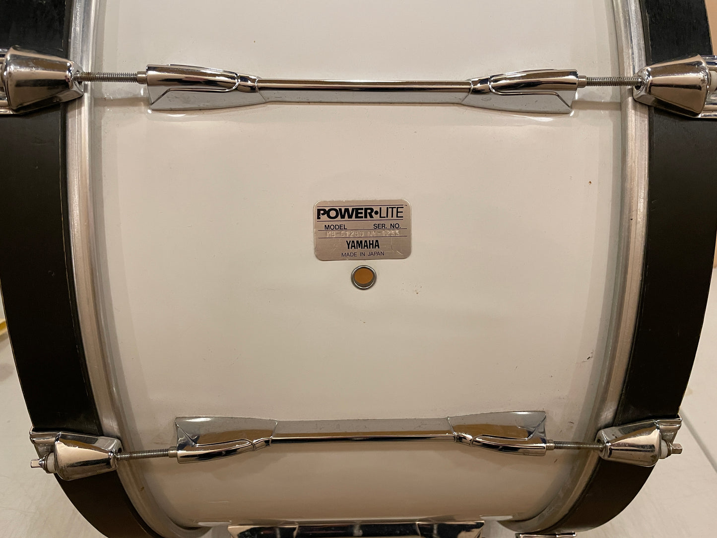 Yamaha 14x28 Power-Lite Marching Bass Drum White - MIJ
