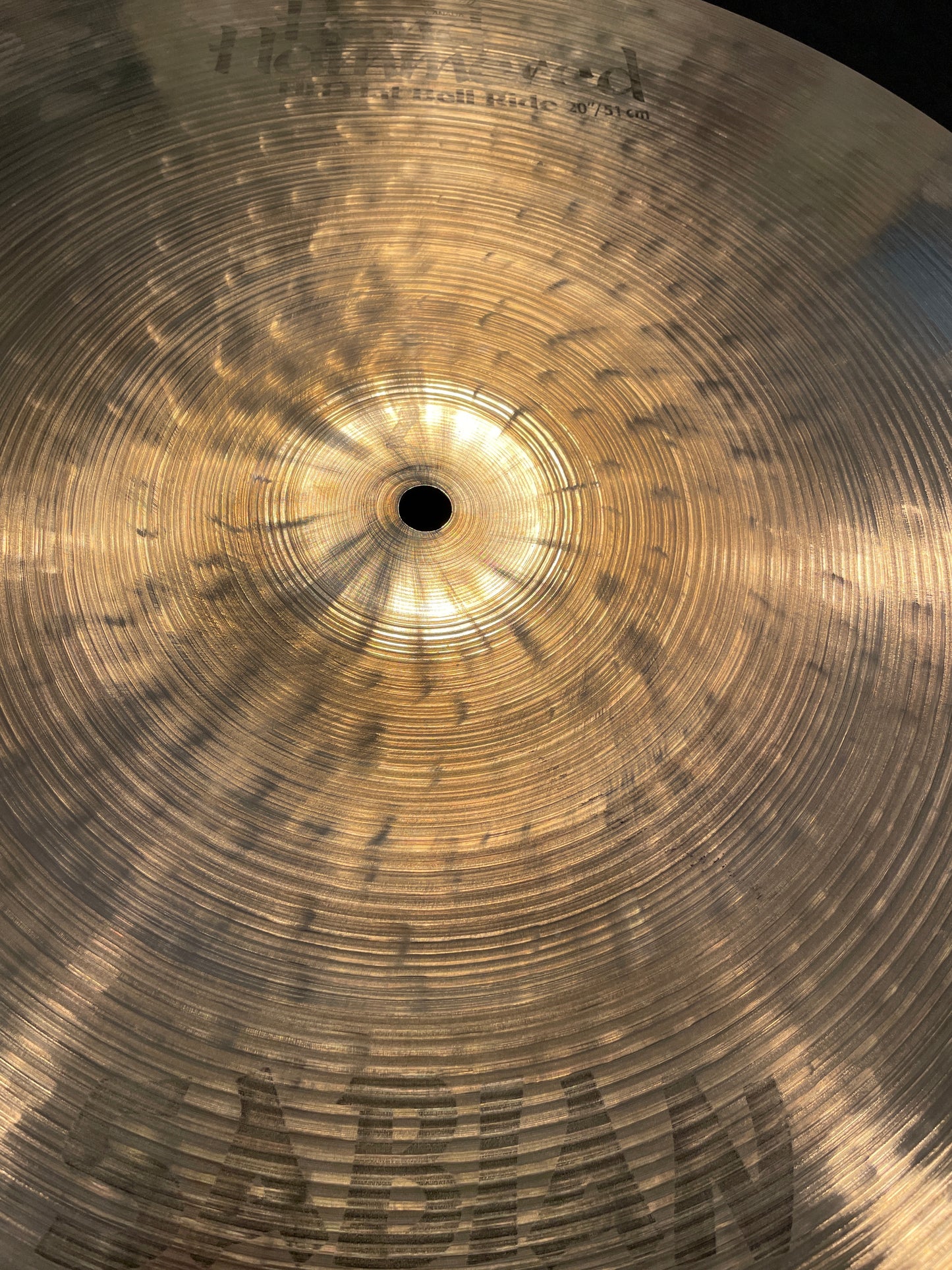 20" Sabian Hand Hammered HH Flat Bell Ride Cymbal 2364g