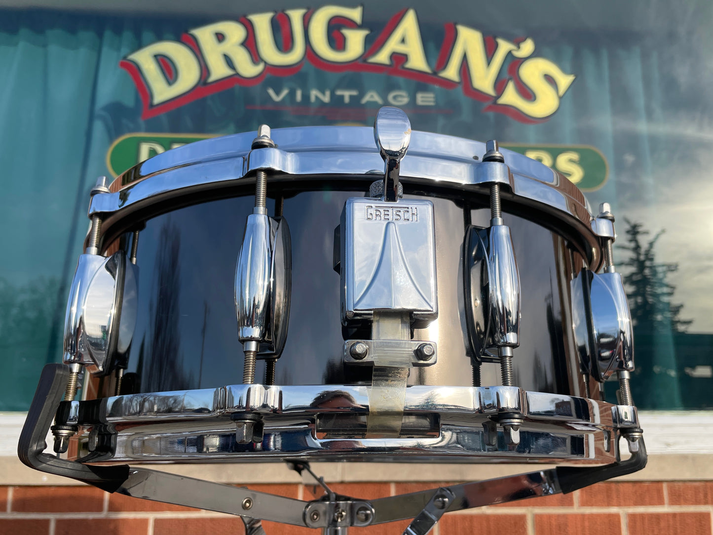 Gretsch 5.5x14 Crystal Tone Black Nickel Over Steel Snare Drum