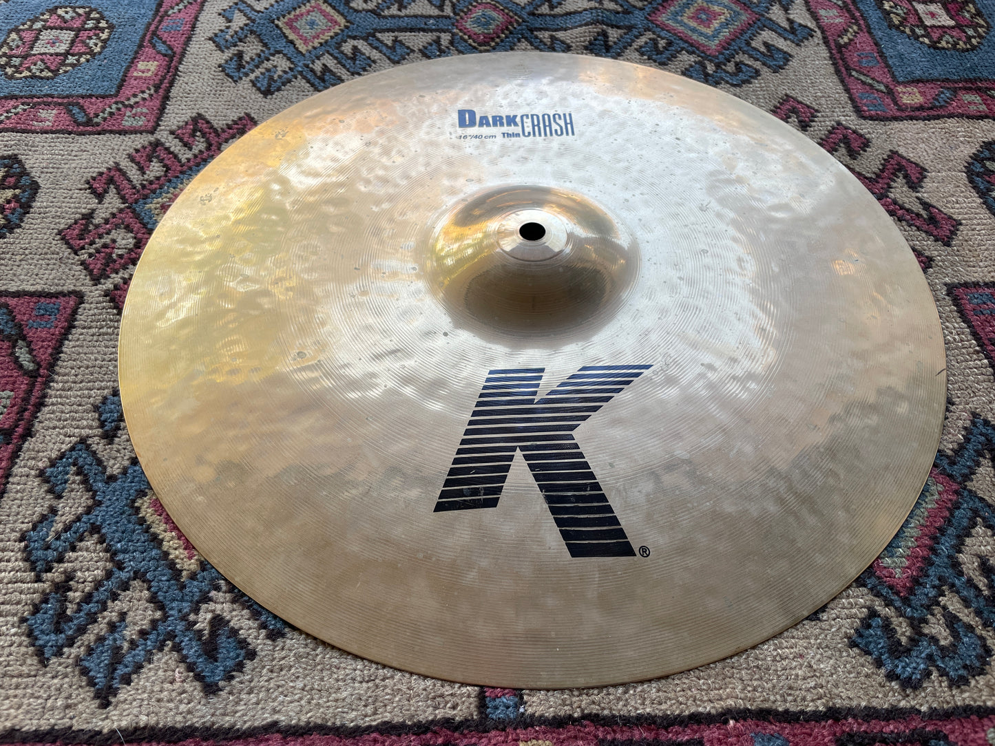 16" Zildjian K Dark Crash Thin Brilliant 1088g K20902 *Video Demo*