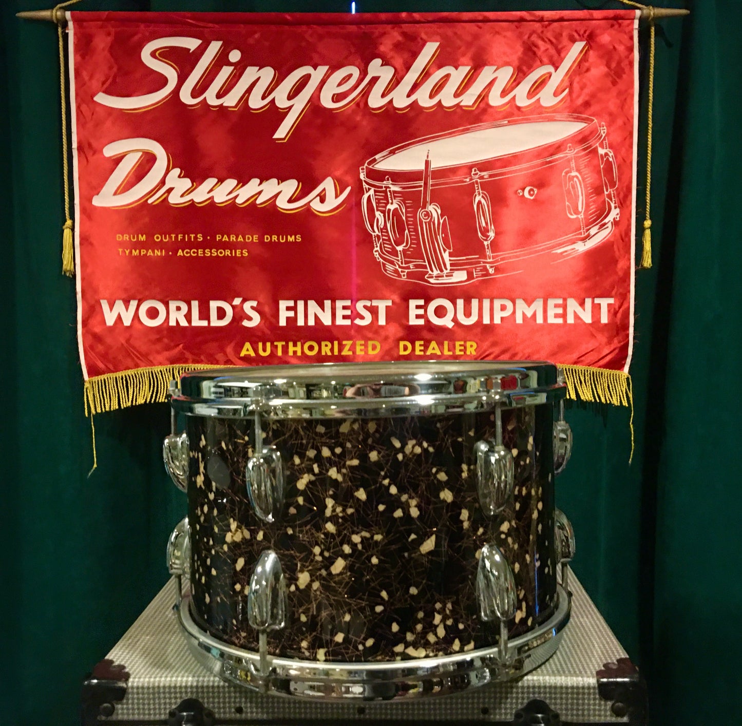 1965 Slingerland 8x12 Capri Pearl Tom Drum #1