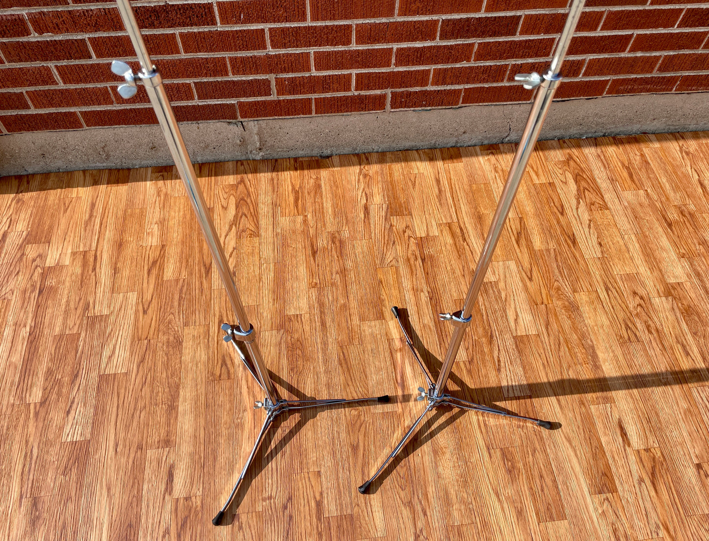 1960s Ludwig 1400 Flat Base Straight Cymbal Stand Pair (2 Pcs.)
