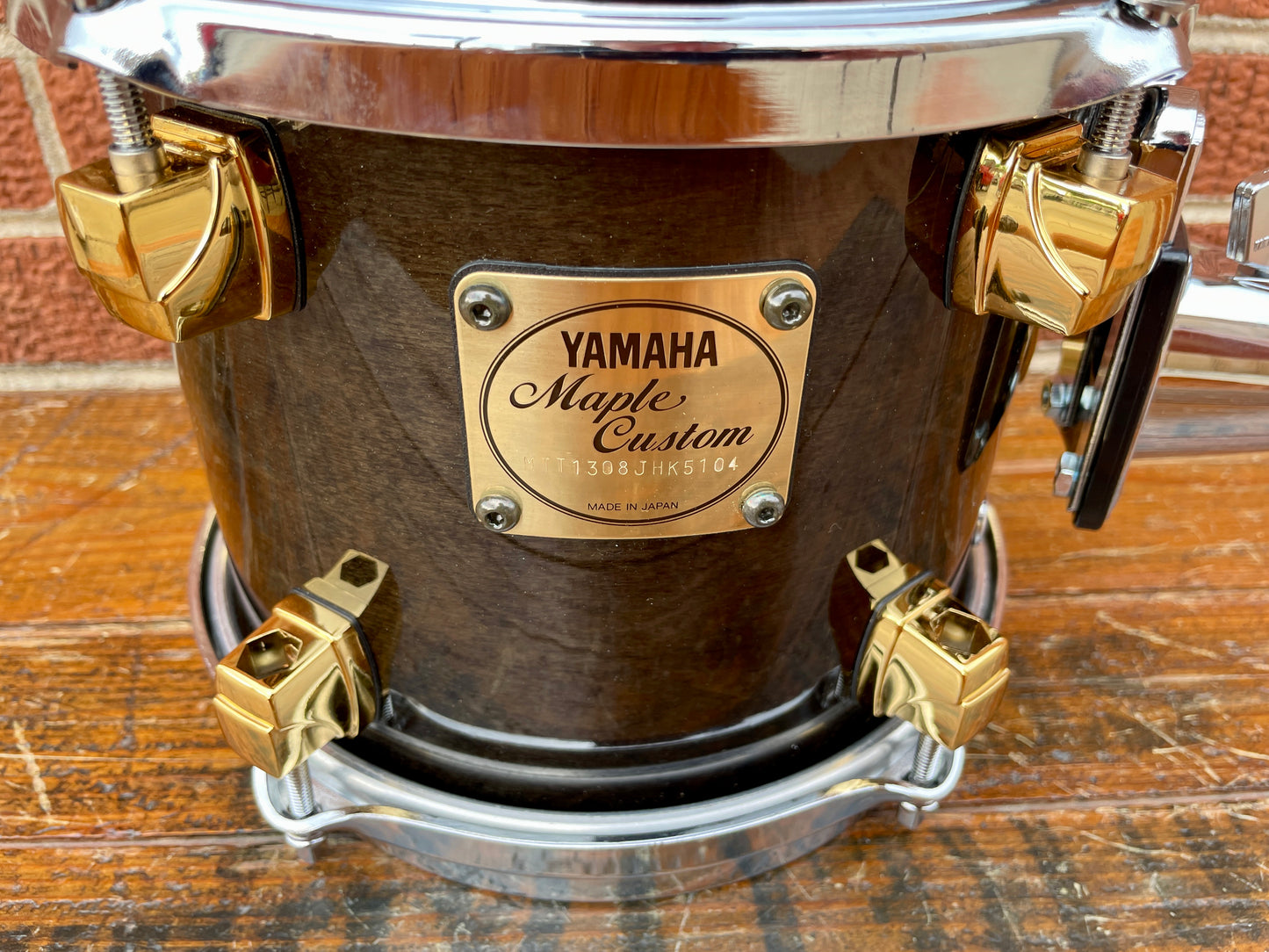 NOS Yamaha 8x7 Maple Custom Tom Black Maple 7x8