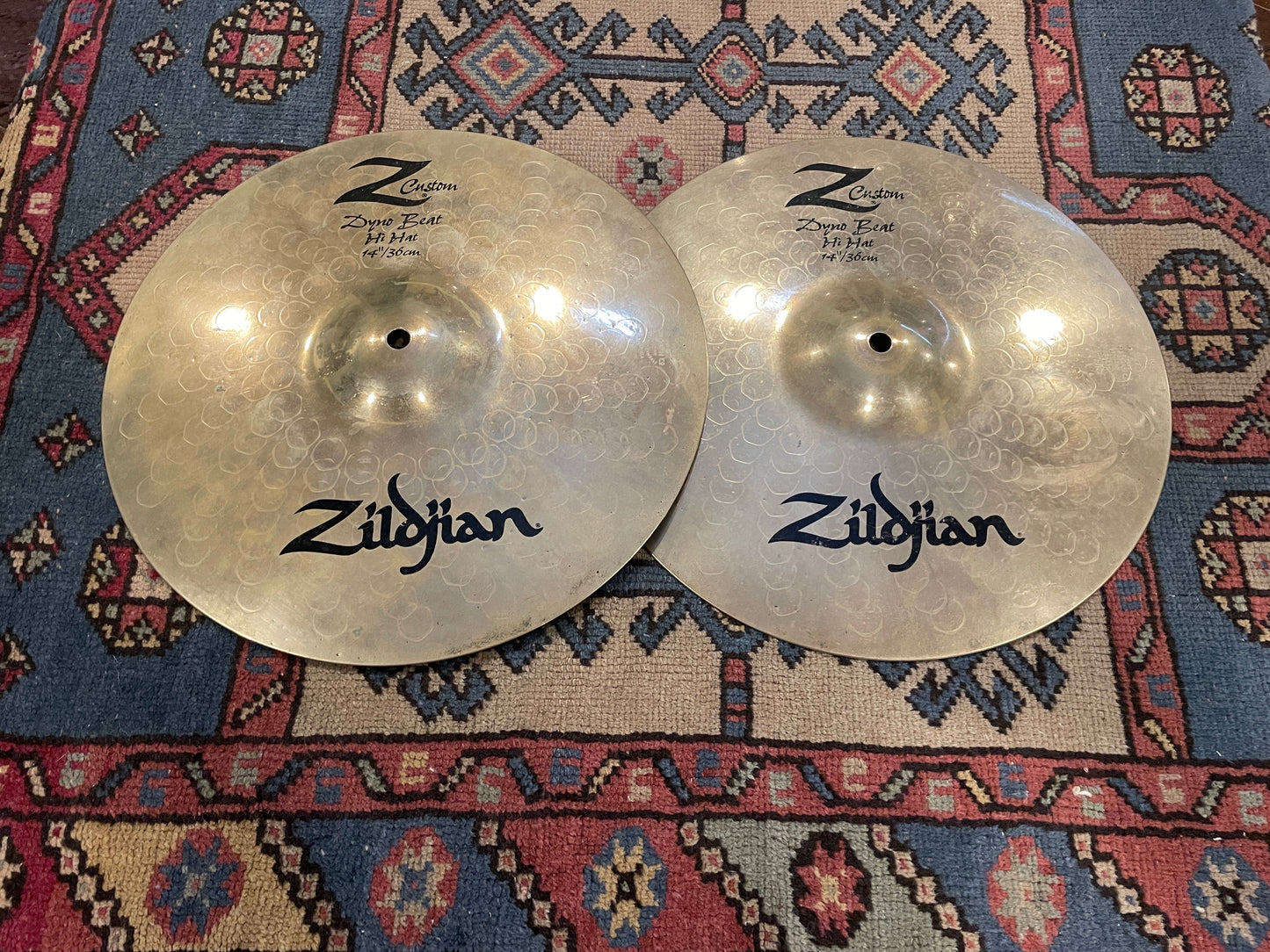 14" Zildjian Z Custom Dyno Beat Hi-Hat Cymbal Pair 1604g/1660g Z40133
