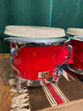 LP Bongos Fiberglass Red Latin Percussion