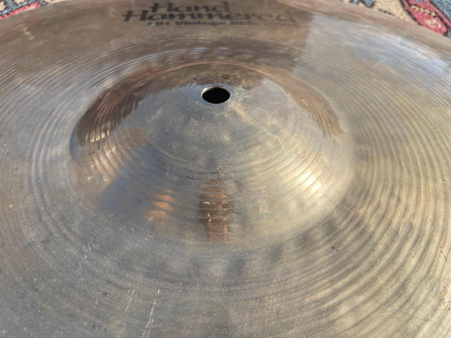 21" Sabian Hand Hammered HH Vintage Ride Cymbal 2220g Brilliant