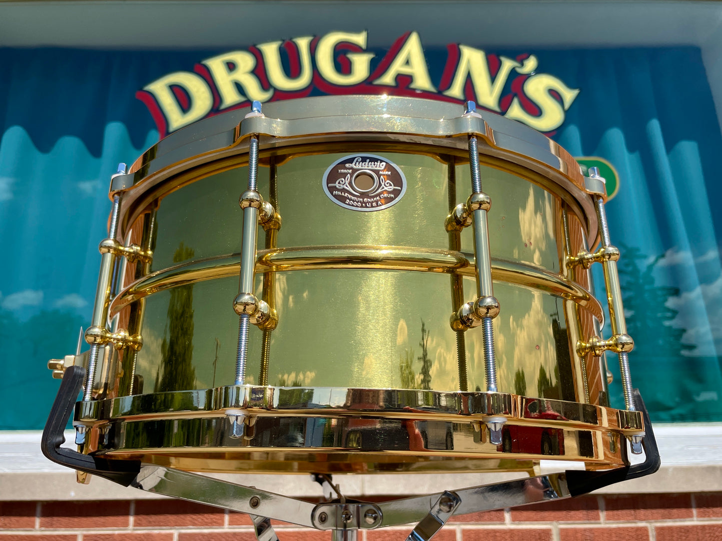 N.O.S. 2000 Ludwig 6.5x14 Limited Edition Brass Supraphonic Millennium Snare Drum #20 of 100