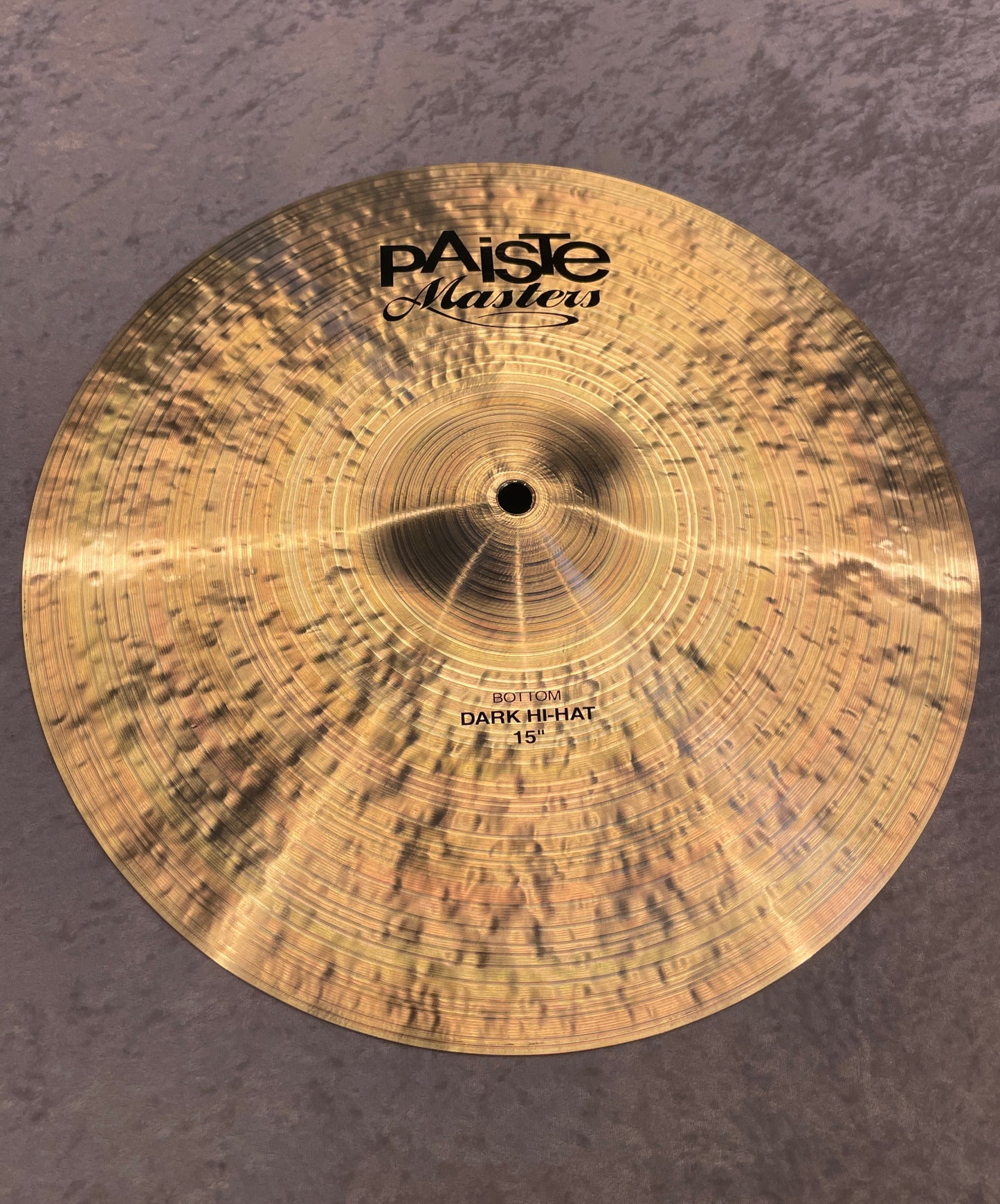 15" Paiste Masters Dark Hi-Hat Cymbal Pair 906g/1390g